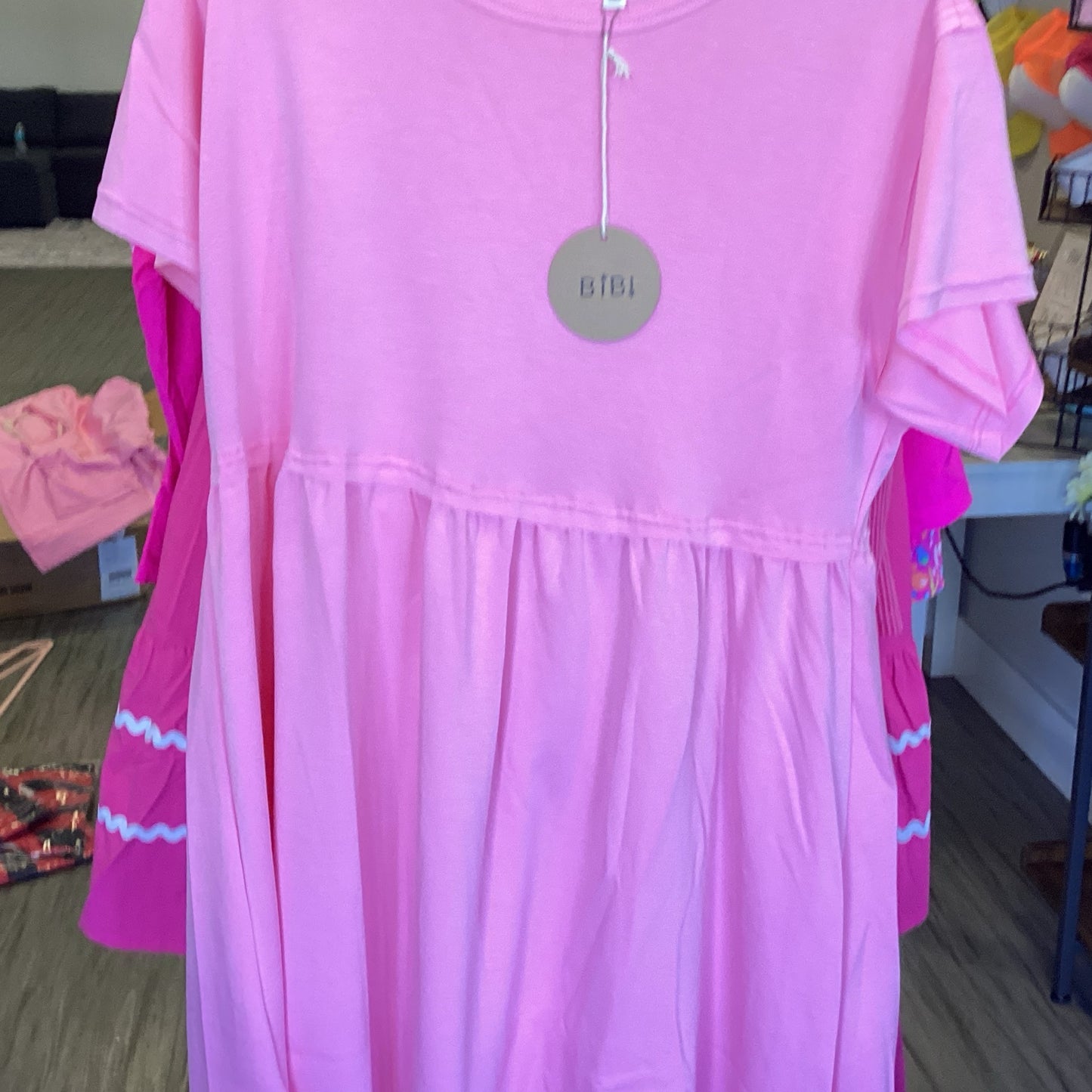 Pink bibi dress