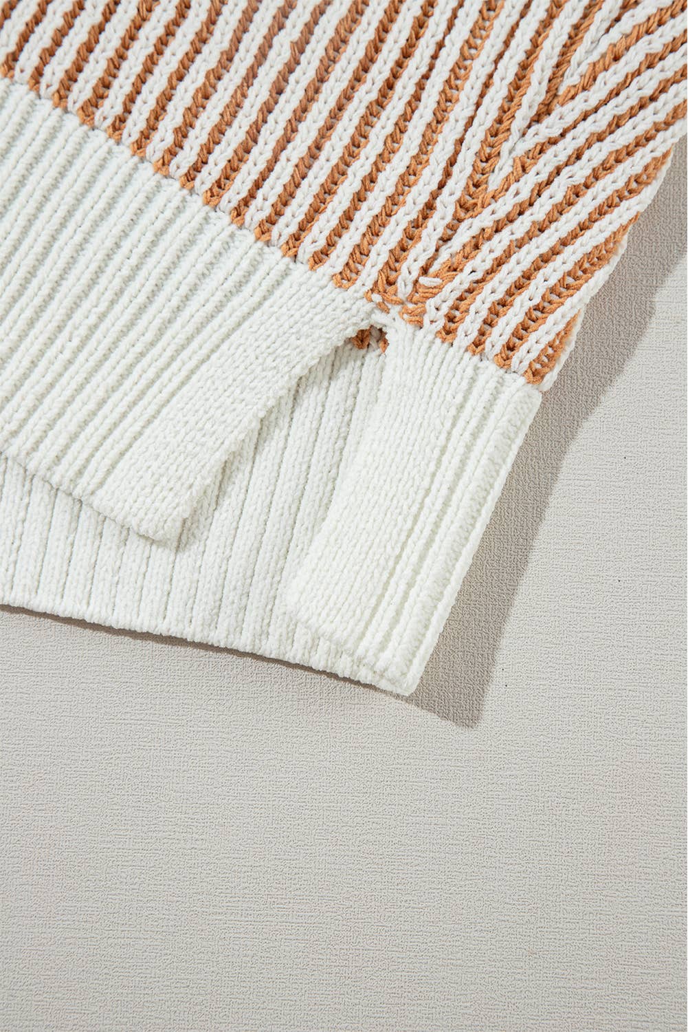 Textured Pick* Colorblock Loose Fit Knit Sweater | S-XL