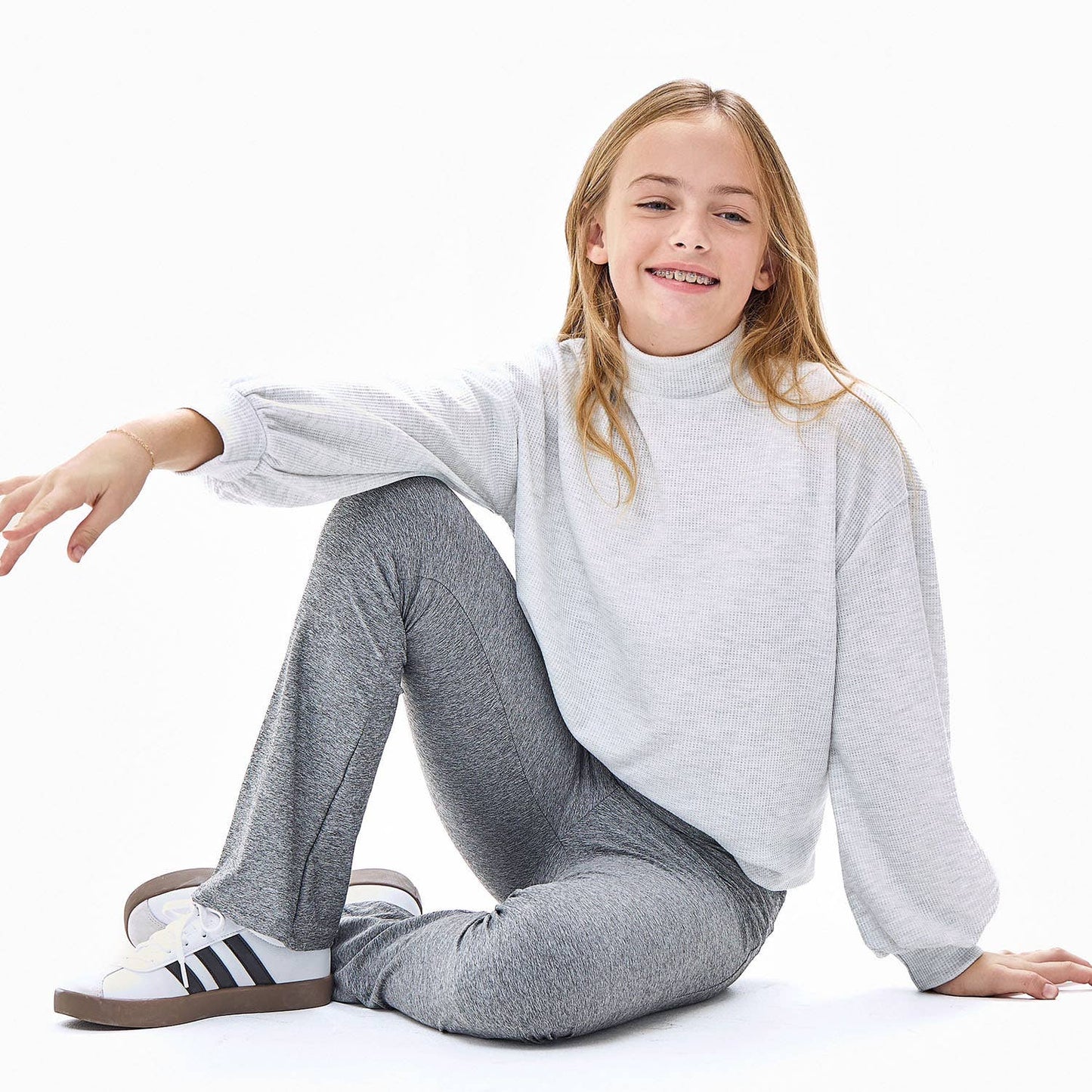 Crossover Waist Flare Pants