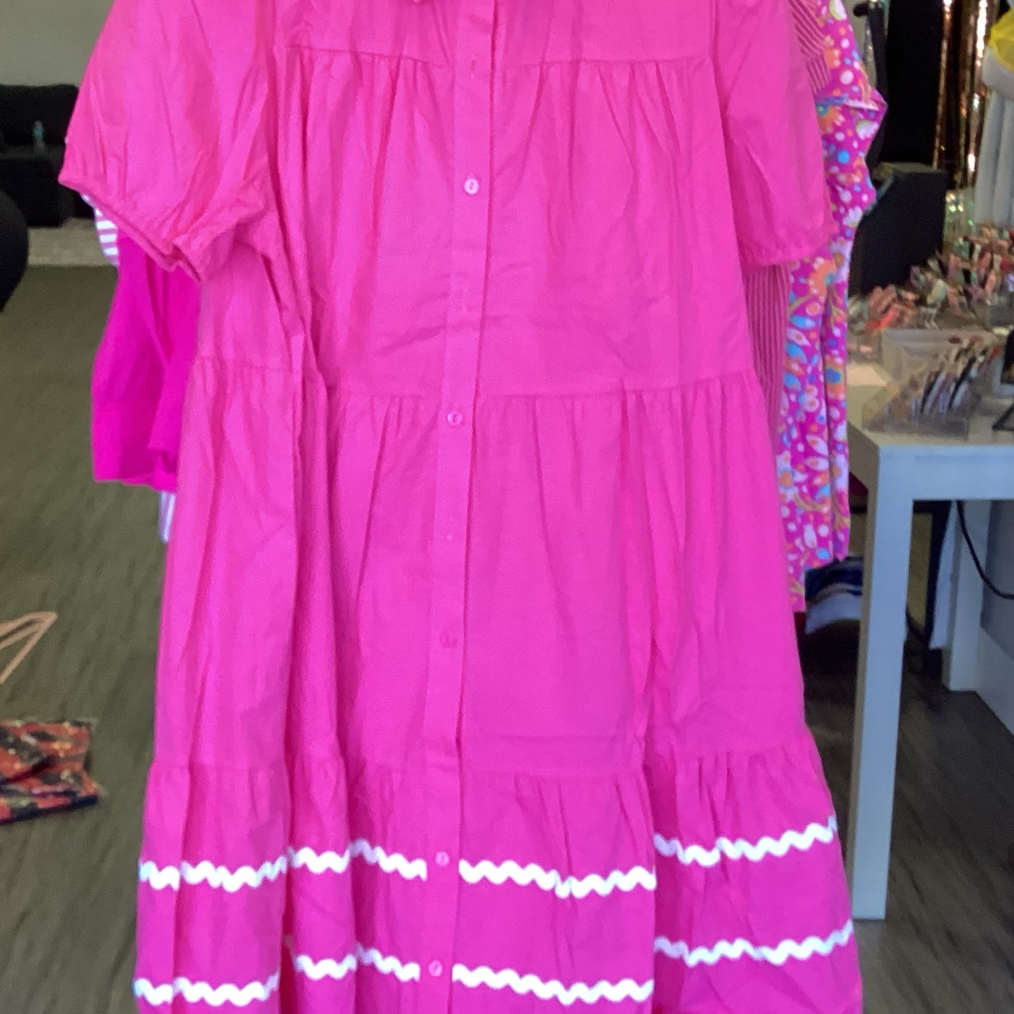 Pink crayon dress