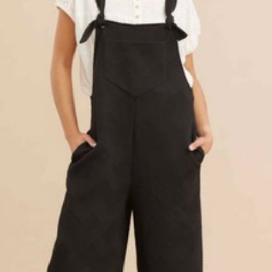 Black overalls