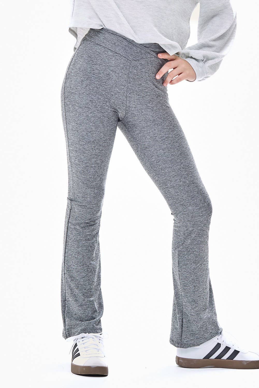 Crossover Waist Flare Pants