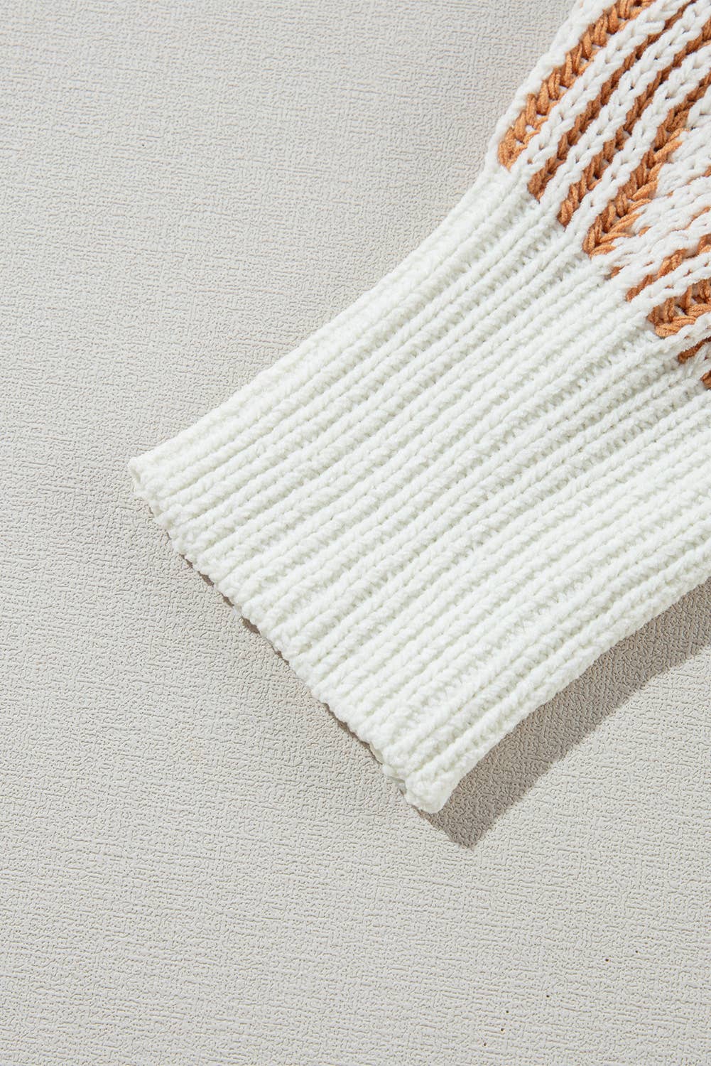 Textured Pick* Colorblock Loose Fit Knit Sweater | S-XL